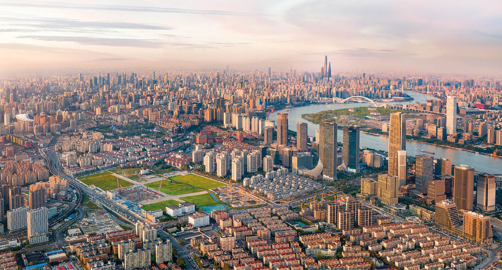 Land acquisition aerial panorama